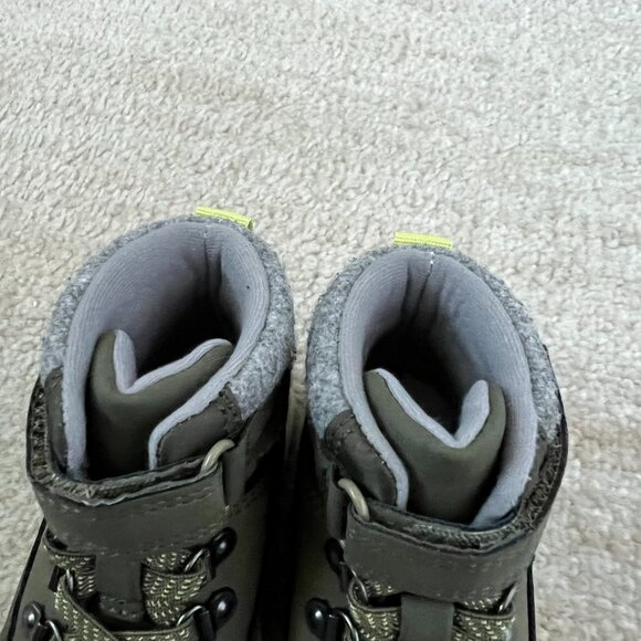 Cat & Jack Green Toddler Boots Shoes 6 - Picture 9 of 9